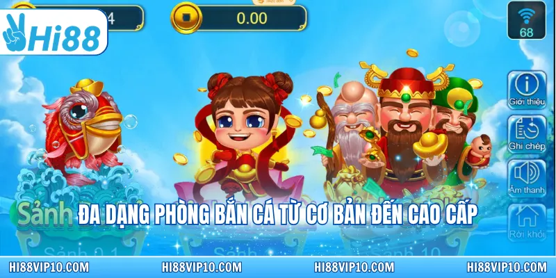Đa dạng phòng bắn cá từ cơ bản đến cao cấp